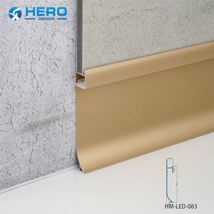 Aluminum LED Skirting Boards Details