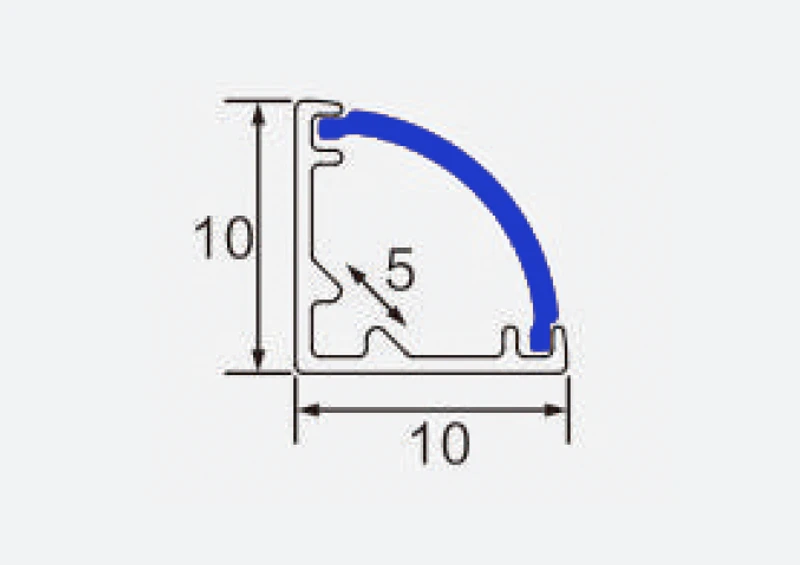 HM860 corner led channel drawing HM860 corner led channel drawing