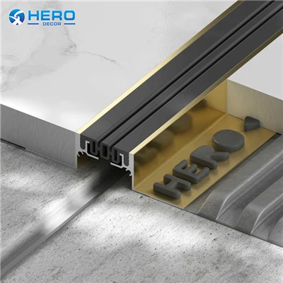 Piastrella su giunto di dilatazione in calcestruzzo